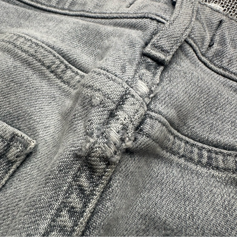 AGOLDE  TONI Mid Rise Straight Slim Ankle Jeans Gray size 26 - Picture 7 of 16